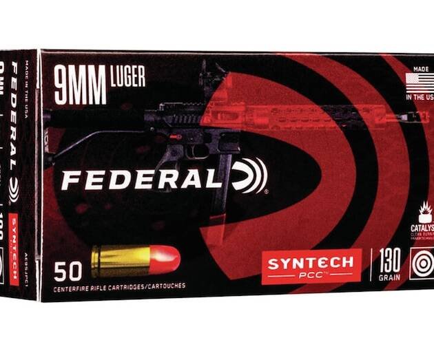 Federal Syntech PCC Ammunition 9mm Luger 130 Grain Total Synthetic Jacket 1000 round