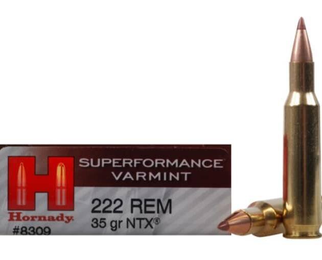 Hornady Superformance Varmint Ammunition 222 Remington 35 Grain NTX Lead-Free  500 rounds