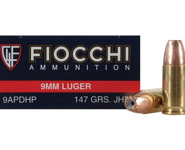 Fiocchi Shooting Dynamics Ammunition 9mm Luger 147 Grain Jacket Hollow Point