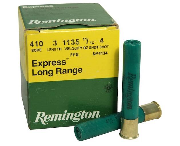 Remington Express Long Range Ammunition 410 Bore 3" 11/16 oz #4 Shot 500 round