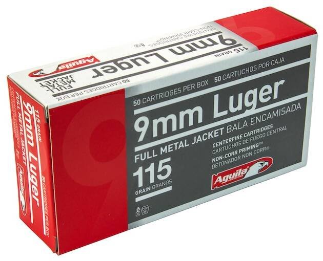Aguila Ammunition 9mm Luger 115 Grain Full Metal Jacket 1000 round