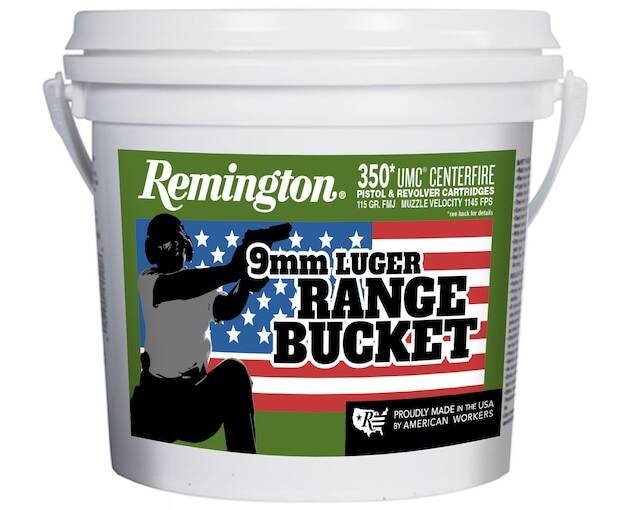 Remington UMC Ammunition 9mm Luger 115 Grain Full Metal Jacket Bucket of 350 1400 round
