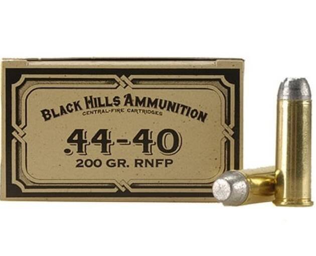 Black Hills Cowboy Action Ammunition 44-40 WCF 200 Grain Lead Flat Nose 500 rounds