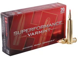 Hornady Superformance Varmint 204 Ruger Ammo 32 Grain Hornady V-Max Polymer Tip Of 500 Rounds