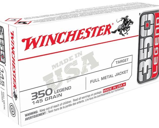 Winchester USA Ammunition 350 Legend 145 Grain Full Metal Jacket 500 rounds