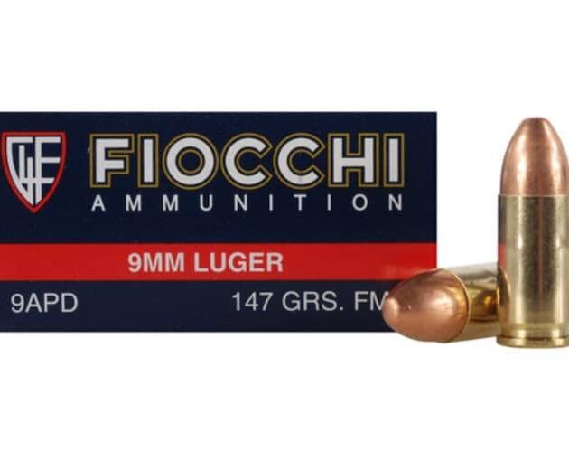 Fiocchi Shooting Dynamics Ammunition 9mm Luger 147 Grain Full Metal Jacket 1000 round