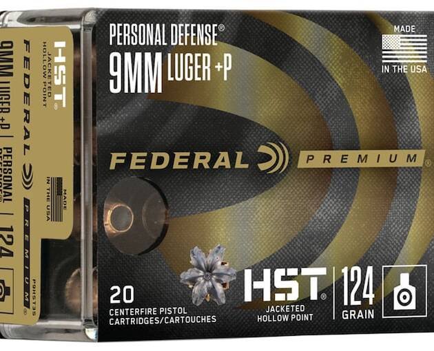 Federal Premium Personal Defense Ammunition 9mm Luger +P 124 Grain HST Jacketed Hollow Point 500 round