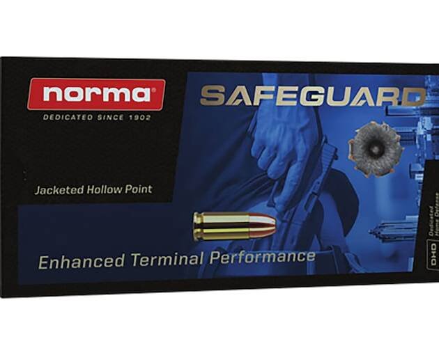 Norma Home Defense Safeguard Ammunition 9mm Luger 115 Grain Jacketed Hollow Point 1000 round