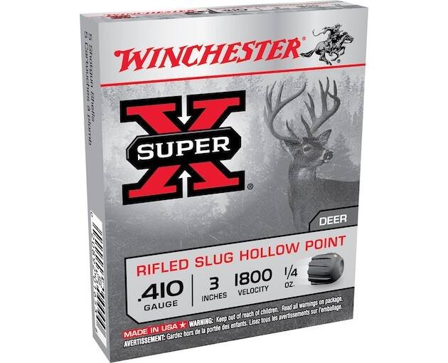 Winchester Super-X Ammunition 410 Bore 3" 1/4 oz Rifled Slug 500 rounds