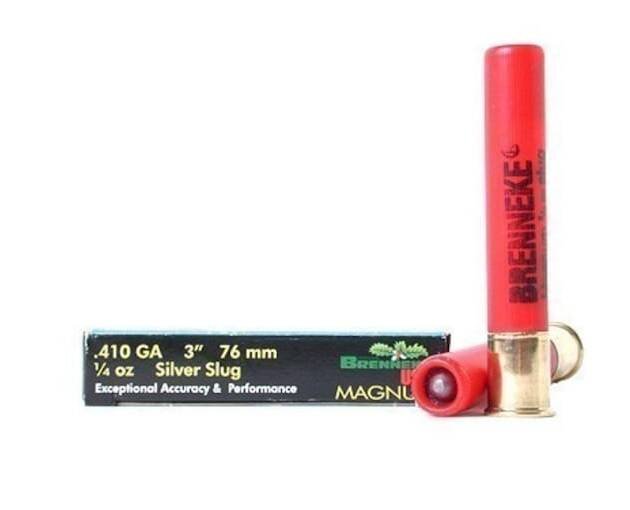 Brenneke USA Magnum Ammunition 410 Bore 3" 1/4 oz Silver Rifled Slug 500 rounds