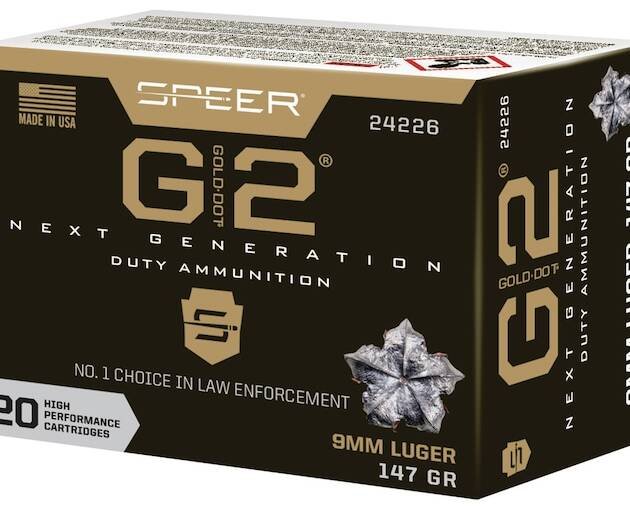 Speer Gold Dot G2 Ammunition 9mm Luger 147 Grain Jacketed Hollow Point 500 round