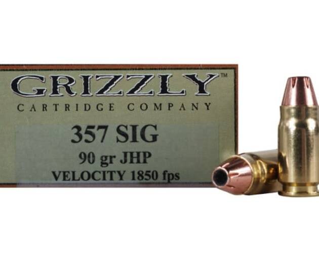 Grizzly Ammunition 357 Sig 90 Grain Jacketed Hollow Point 500 rounds