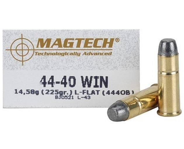 Magtech Cowboy Action Ammunition 44-40 WCF 225 Grain Lead Flat Nose 500 rounds