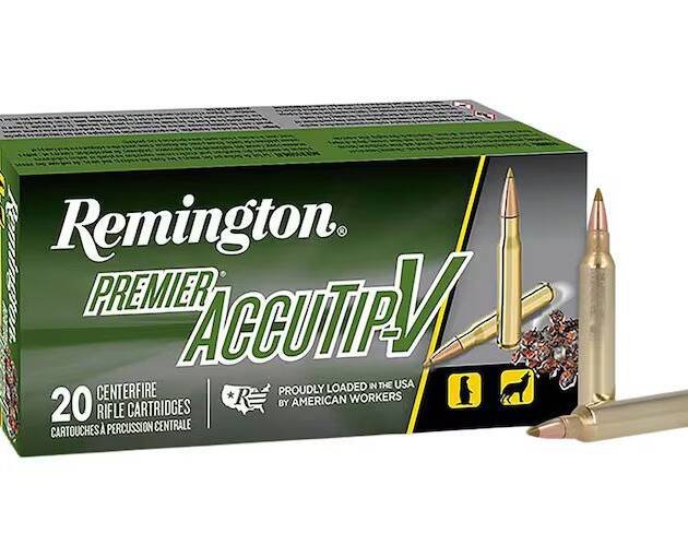 Remington Premier Varmint 204 Ruger Ammo 32 Grain Remington AccuTip Polymer Tip Box of 500 Rounds