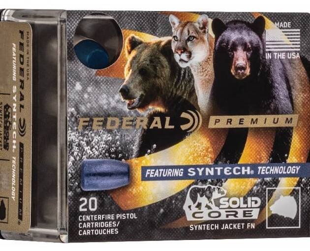 Federal Syntech Solid Core Ammunition 9mm Luger +P 147 Grain Total Synthetic Jacket Hard Cast Flat Nose 500 round