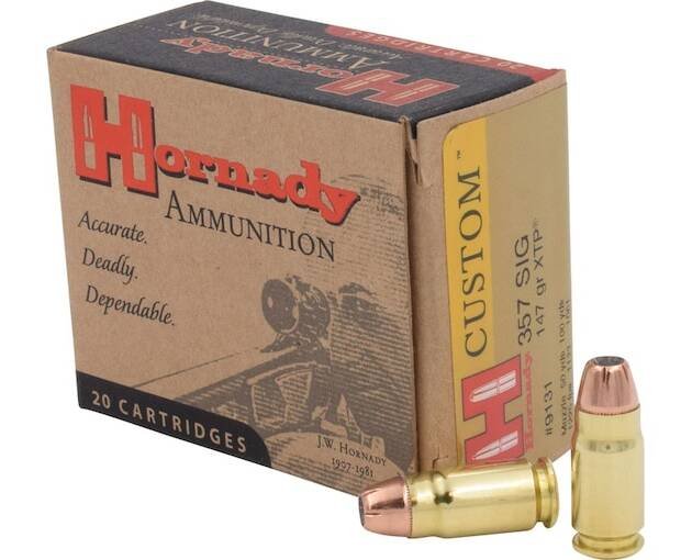 Hornady Custom .357 SIG 147 Grain eXtreme Terminal Performance 500 rounds