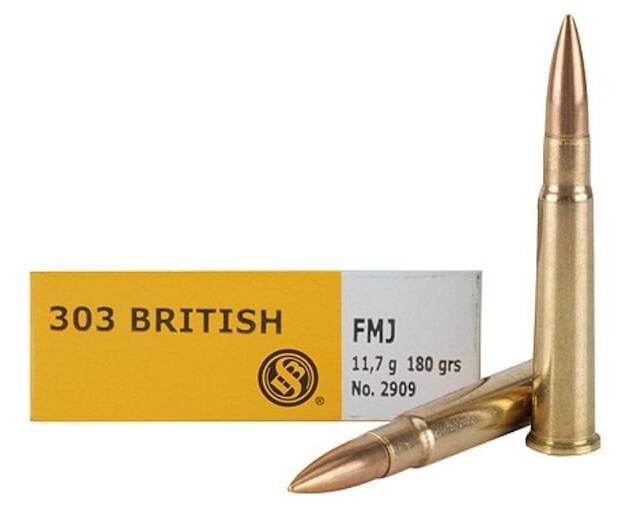 Sellier & Bellot Ammunition 303 British 180 Grain Full Metal Jacket 500 rounds