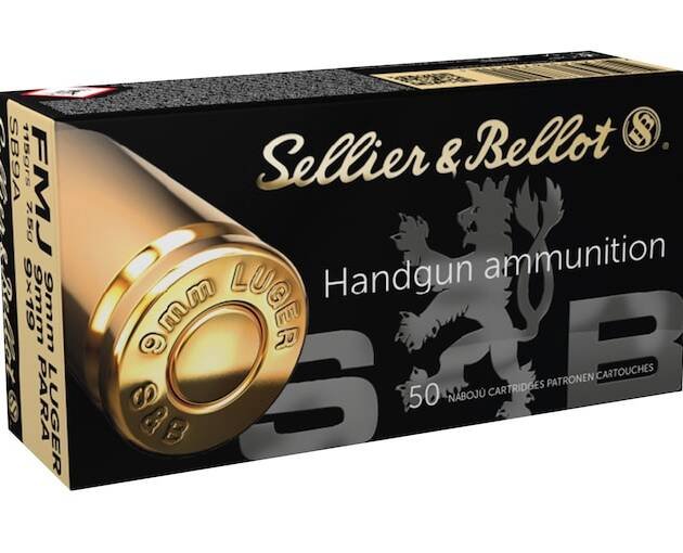 Sellier & Bellot Ammunition 9mm Luger 124 Grain Jacketed Hollow Point
