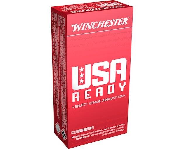 Winchester USA Ready Ammunition 9mm Luger 115 Grain Full Metal Jacket Flat Nose 1000 round