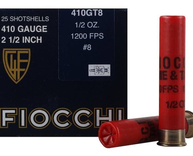 Fiocchi Game & Target Ammunition 410 Bore 2-1/2" 1/2 oz #8 Shot 500 round