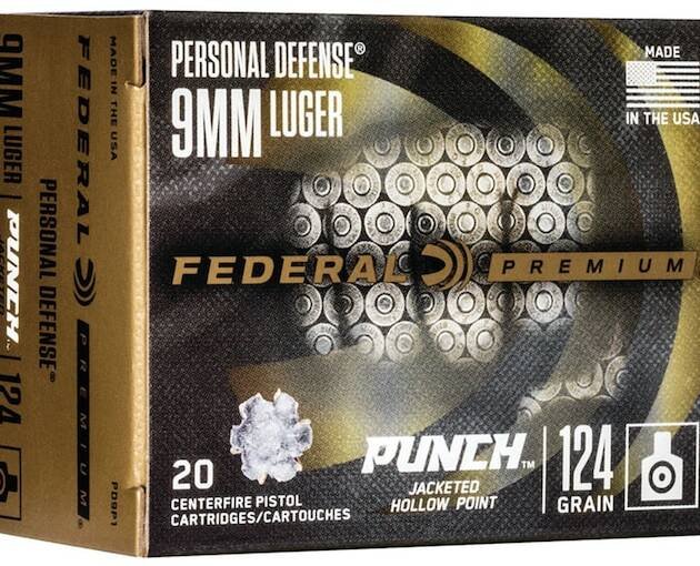 Federal Premium Personal Defense Punch Ammunition 9mm Luger 124 Grain Jacketed Hollow Point  500 round