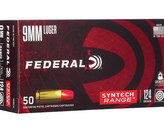 Federal Syntech Range Ammunition 9mm Luger 124 Grain Total Synthetic Jacket
