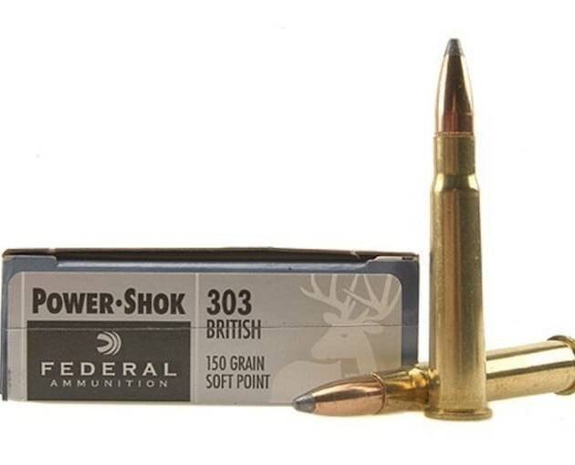 Federal Premium Power-Shok .303 British 150 grain Jacketed Soft Point 500 rounds