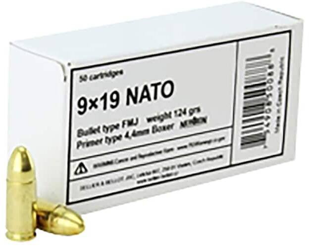 Sellier & Bellot Ammunition 9mm Luger 124 Grain Full Metal Jacket