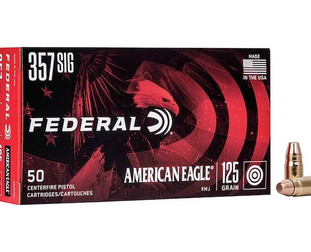 Federal American Eagle Ammunition 357 Sig 125 Grain Full Metal Jacket 500 rounds