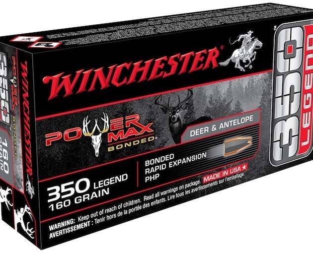 Winchester Power Max Bonded Ammunition 350 Legend 160 Grain Protected Hollow Point 500 rounds