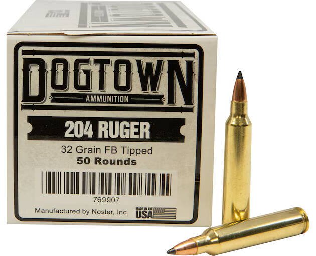 Dogtown 204 Ruger Ammo 32 Grain Polymer Tip Of 500