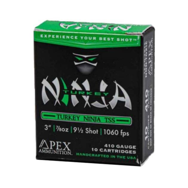 Turkey Ninja Series Shotgun Shells, .410 GA, 3" 7/8 oz 100 rounds