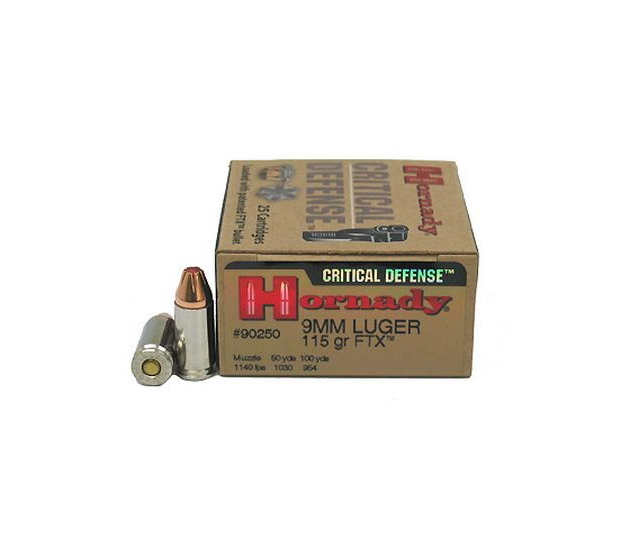Hornady Critical Defense 9mm Luger 115 Grain Flex Tip eXpanding  500 rounds