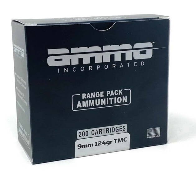 Ammo, Inc. 9mm Luger 124 grain Total Metal Case 500 rounds