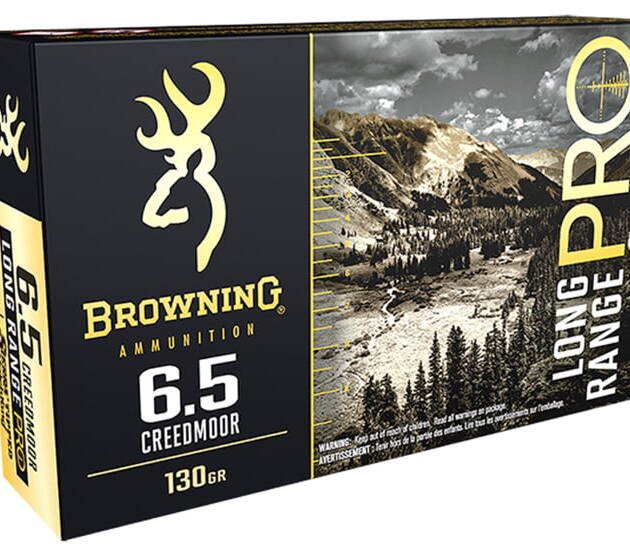 Browning Long Range Pro 6.5mm Creedmoor 130 Grain Sierra MatchKing Boat Tail Hollow Point Brass Cased Centerfire Rifle Ammunition 500 ROUNDS
