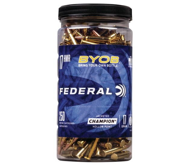 Federal Premium BYOB .17 Hornady Magnum Rimfire 17 grain Jacketed Hollow Point Rimfire Ammunition 500 RDS