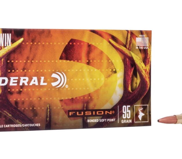 Federal Premium FUSION .243 Winchester 95 grain Fusion Soft Point Centerfire Rifle Ammunition F243FS1 Caliber: .243 Winchester, Number of Rounds: 500