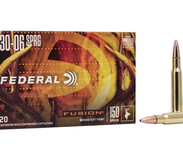 Federal Premium FUSION .30-06 Springfield 150 grain Fusion Soft Point Centerfire Rifle Ammunition 500 RDS