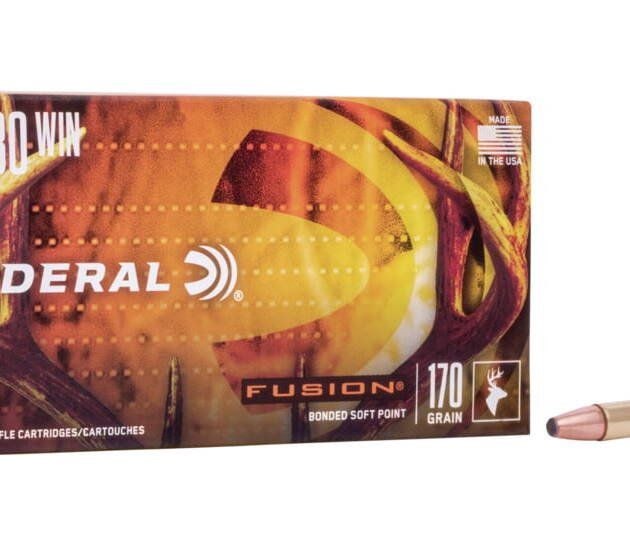 Federal Premium FUSION (FN) .30-30 Winchester 170 grain Fusion Soft Point Centerfire Rifle Ammunition 500 RDS