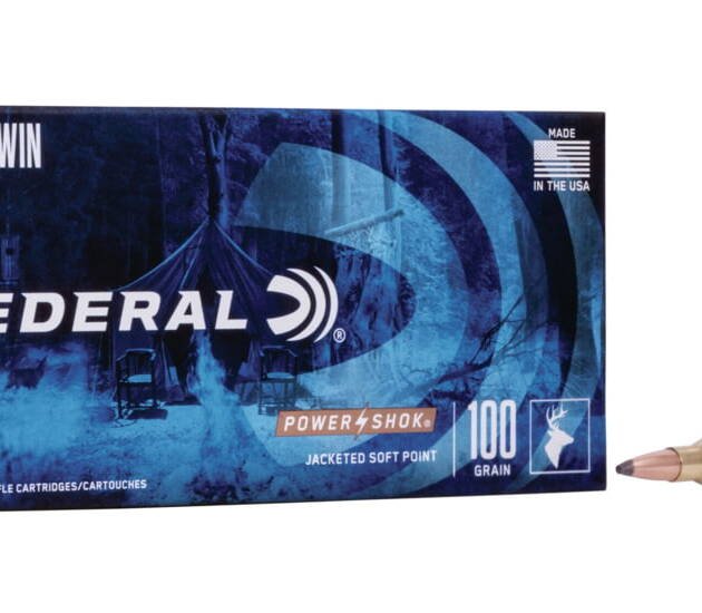 Federal Premium Power-Shok .243 Winchester 100 grain Jacketed Soft Point Centerfire Rifle Ammunition 243B Caliber: .243 Winchester, Number of Rounds: 500