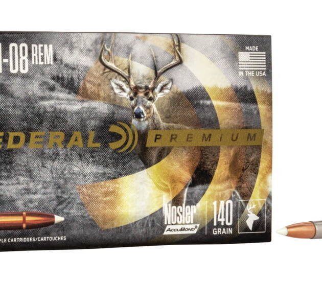 Federal Premium VITAL-SHOK 7mm-08 Remington 140 grain Nosler AccuBond Centerfire Rifle Ammunition P708A1 Caliber: 7mm-08 Remington, Number of Rounds: 500