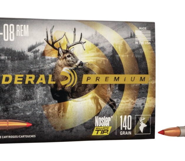 Federal Premium VITAL-SHOK 7mm-08 Remington 140 grain Nosler Ballistic Tip Centerfire Rifle Ammunition P708B Caliber: 7mm-08 Remington, Number of Rounds: 500