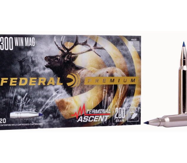 Federal Premium Terminal Ascent .300 PRC 215 Grain Terminal Ascent Brass Cased Centerfire Rifle Ammunition 500 ROUNDS