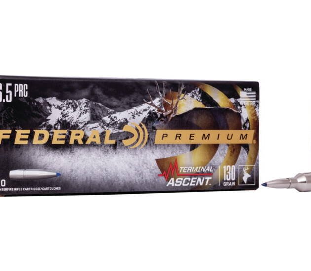 Federal Premium TERMINAL ASCENT 6.5 PRC 130 grain Terminal Ascent Centerfire Rifle Ammunition P65PRCTA1 Caliber 1000 ROUNDS