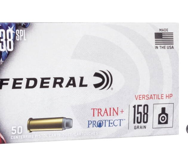 Federal Premium Centerfire Handgun Ammunition .38 Special 158 grain Versatile Hollow Point Centerfire Pistol Ammunition 500 ROUNDS