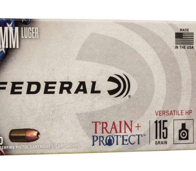 Federal Premium 9mm Luger 115 grain Jacketed Hollow Point (JHP) Brass Casing500 rounds