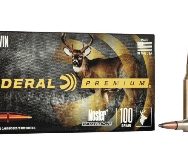 Federal Premium VITAL-SHOK .243 Winchester 100 grain Nosler Partition Centerfire Rifle Ammunition P243E Caliber: .243 Winchester, Number of Rounds: 500