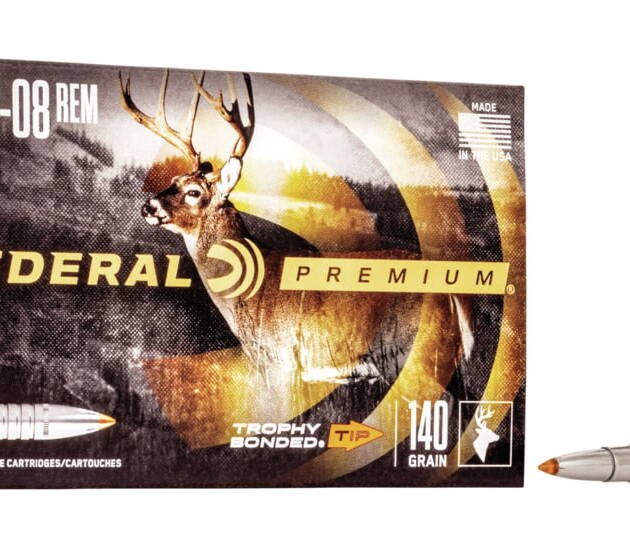 Federal Premium VITAL-SHOK 7mm-08 Remington 140 grain Trophy Bonded Tip Centerfire Rifle Ammunition P708TT2 Caliber: 7mm-08 Remington, Number of Rounds: 500