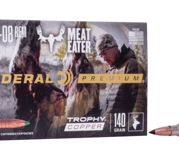 Federal Premium VITAL-SHOK 7mm-08 Remington 140 grain Trophy Copper Centerfire Rifle Ammunition 500 RDS