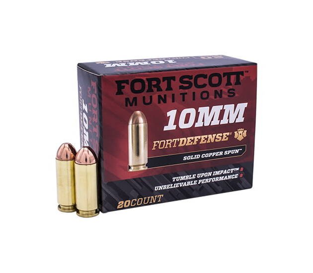 Fort Scott Munitions 10MM 124 Grain Centerfire Pistol Ammunition 500 RDS